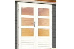 KARIBU Gartenhaus Kastorf 6, Terragrau, Fichtenholz 28mm, 612 X 274 X 222 Cm, Flachdach, Anbau 3,2m -Kettler Verkaufs-Shop 30467 2 02.jpg