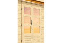 KARIBU Gartenhaus Kastorf 7, Naturbelassen, Fichtenholz 28mm, 702 X 244 X 222 Cm, Flachdach, Anbau 3,2m -Kettler Verkaufs-Shop 30467 3 02.jpg