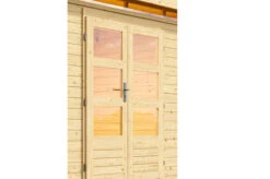 KARIBU Gartenhaus Kastorf6 , Naturbelassen, Fichtenholz 28mm, 612 X 274 X 222 Cm, Flachdach, Anbau 3,2m Mit Rückwand -Kettler Verkaufs-Shop 30468 1 02.jpg