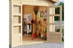 KARIBU Gartenhaus Theres 7, Naturbelassen, Fichtenholz 28mm, 947 X 304 X 250 Cm, Satteldach, 2 Dachausbauelemente -Kettler Verkaufs-Shop 30472 3 03.jpg