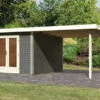 KARIBU Gartenhaus Radeburg 1, Terragrau, Fichtenholz 40mm, 664 X 309 X 229,5 Cm, Pultdach, Anbau 3,3m -Kettler Verkaufs-Shop 30474 2 01.jpg