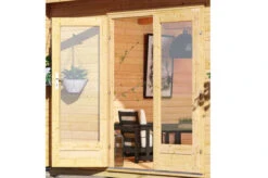 KARIBU Gartenhaus Radeburg 2, Naturbelassen, Fichtenholz 40mm, 406 X 309 X 229,5 Cm, Pultdach, Inkl. 2 Drehkippfenster -Kettler Verkaufs-Shop 30476 1 02.jpg