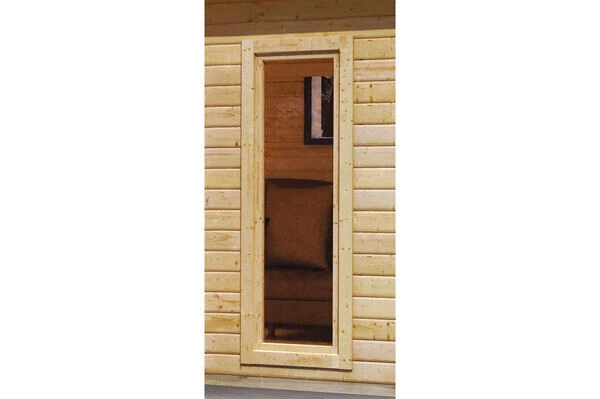 KARIBU Gartenhaus Radeburg 3, Naturbelassen, Fichtenholz 40mm, 406 X 369 X 229,5 Cm, Pultdach, Inkl. 2 Drehkippfenster 6 KARIBU Gartenhaus Radeburg 3, Naturbelassen, Fichtenholz 40mm, 406 X 369 X 229,5 Cm, Pultdach, Inkl. 2 Drehkippfenster – Bild 4