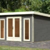 KARIBU Gartenhaus Radeburg 3, Terragrau, Fichtenholz 40mm, 406 X 369 X 229,5 Cm, Pultdach, Inkl. 2 Drehkippfenster -Kettler Verkaufs-Shop 30476 4 01.jpg