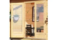 KARIBU Gartenhaus Radeburg 3, Naturbelassen, Fichtenholz 40mm, 724 X 369 X 229,5 Cm, Pultdach, Anbau 3,3m -Kettler Verkaufs-Shop 30479 1 03.jpg