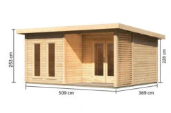 KARIBU Terrassenhaus Radeburg 5, Naturbelassen, Fichtenholz 38mm, 560 X 368 X 254 Cm, Flachdach -Kettler Verkaufs-Shop 30482 1 05.jpg