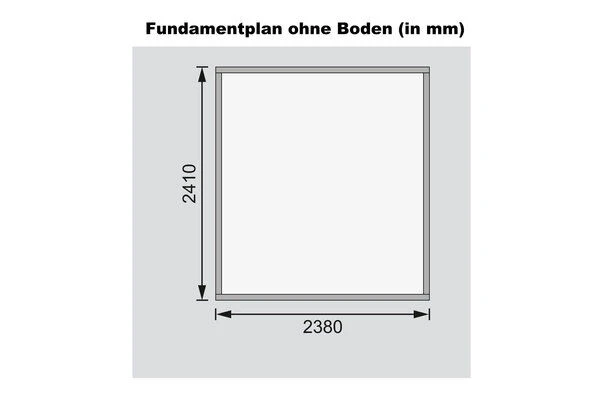 KARIBU Gartenhaus Askola , Terragrau, Fichtenholz 19mm, 266 X 246 X 211 Cm, Flachdach, Doppelflügeltür 8 KARIBU Gartenhaus Askola , Terragrau, Fichtenholz 19mm, 266 X 246 X 211 Cm, Flachdach, Doppelflügeltür – Bild 6