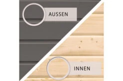 KARIBU Gartenhaus Askola 3,5, Terragrau, Fichtenholz 19mm, 491 X 246 X 211 Cm, Flachdach, Anbau 2,4m 15 KARIBU Gartenhaus Askola 3,5, Terragrau, Fichtenholz 19mm, 491 X 246 X 211 Cm, Flachdach, Anbau 2,4m -Kettler Verkaufs-Shop 30536 1 04.jpg