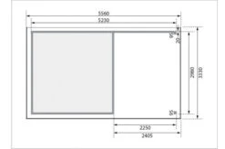 KARIBU Gartenhaus Askola 6, Naturbelassen, Fichtenholz 19mm, 334 X 306 X 216 Cm, Flachdach, Anbau 2,4m Mit Rückwand -Kettler Verkaufs-Shop 30537 11 06.jpg