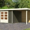 KARIBU Gartenhaus Askola 6, Terragrau, Fichtenholz 19mm, 334 X 306 X 216 Cm, Flachdach, Anbau 2,4m Mit Rückwand 2 KARIBU Gartenhaus Askola 6, Terragrau, Fichtenholz 19mm, 334 X 306 X 216 Cm, Flachdach, Anbau 2,4m Mit Rückwand -Kettler Verkaufs-Shop 30537 12 01.jpg
