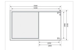 KARIBU Gartenhaus Askola 6, Terragrau, Fichtenholz 19mm, 334 X 306 X 216 Cm, Flachdach, Anbau 2,4m Mit Rückwand -Kettler Verkaufs-Shop 30537 12 06.jpg