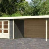 KARIBU Gartenhaus Askola 3, Terragrau, Fichtenholz 19mm, 528,5 X 217 X 211 Cm, Flachdach, Seitlicher Anbau 2,8m Mit Rückwand 2 KARIBU Gartenhaus Askola 3, Terragrau, Fichtenholz 19mm, 528,5 X 217 X 211 Cm, Flachdach, Seitlicher Anbau 2,8m Mit Rückwand -Kettler Verkaufs-Shop 30540 4 01.jpg
