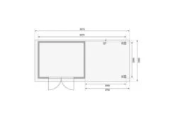 KARIBU Gartenhaus Askola 4, Terragrau, Fichtenholz 19mm, 591,5 X 217 X 211 Cm, Flachdach, Seitlicher Anbau 2,8m Mit Rückwand -Kettler Verkaufs-Shop 30540 8 06.jpg