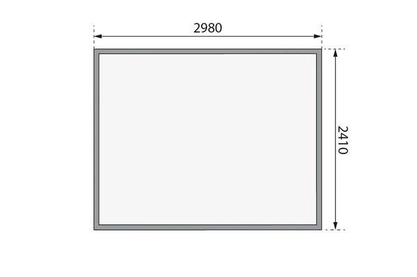 KARIBU Gartenhaus Kerko 5, Naturbelassen, Fichtenholz 19mm, 329 X 246 X 210 Cm, Flachdach, Doppelflügeltür 8 KARIBU Gartenhaus Kerko 5, Naturbelassen, Fichtenholz 19mm, 329 X 246 X 210 Cm, Flachdach, Doppelflügeltür – Bild 6