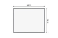 KARIBU Gartenhaus Kerko 5, Terragrau, Fichtenholz 19mm, 329 X 246 X 210 Cm, Flachdach, Doppelflügeltür -Kettler Verkaufs-Shop 30542 2 06.jpg