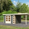 KARIBU Gartenhaus Kerko 6, Terragrau, Fichtenholz 19mm, 334 X 306 X 216 Cm, Flachdach, Anbau 2,8m -Kettler Verkaufs-Shop 30546 4 01.jpg
