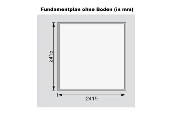 KARIBU Gartenhaus Amberg 4, Terragrau, Fichtenholz 19mm, 272 X 246 X 209 Cm, Satteldach, Doppelflügeltür 8 KARIBU Gartenhaus Amberg 4, Terragrau, Fichtenholz 19mm, 272 X 246 X 209 Cm, Satteldach, Doppelflügeltür – Bild 6