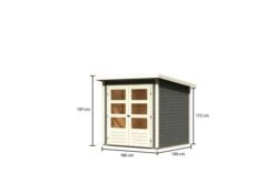 KARIBU Gartenhaus Stockach 2, Terragrau, Fichtenholz 19mm, 212 X 186 X 197 Cm, Pultdach, Doppelflügeltür 15 KARIBU Gartenhaus Stockach 2, Terragrau, Fichtenholz 19mm, 212 X 186 X 197 Cm, Pultdach, Doppelflügeltür -Kettler Verkaufs-Shop 30554 2 05.jpg