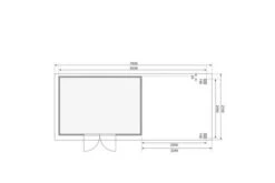 KARIBU Gartenhaus Kandern 7, Terragrau, Fichtenholz 28mm, 702 X 244 X 222 Cm, Pultdach, Anbau 3,2m Mit Rückwand -Kettler Verkaufs-Shop 30559 4 06.jpg