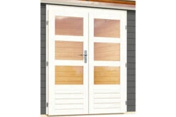 KARIBU Gartenhaus Kandern7 , Terragrau, Fichtenholz 28mm, 702 X 244 X 222 Cm, Pultdach, Anbau 3,2m Mit Rück- Und Seitenwand -Kettler Verkaufs-Shop 30560 2 02.jpg