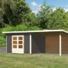 KARIBU Gartenhaus Northeim 3, Terragrau, Fichtenholz 40mm, 664 X 309 X 229 Cm, Pultdach, Anbau 3m Mit Rückwand -Kettler Verkaufs-Shop 30561 2 01.jpg