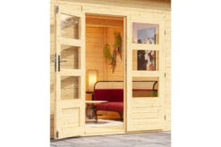 KARIBU Gartenhaus Northeim 4, Naturbelassen, Fichtenholz 40mm, 724 X 309 X 229 Cm, Pultdach, Anbau 3m Mit Rückwand 15 KARIBU Gartenhaus Northeim 4, Naturbelassen, Fichtenholz 40mm, 724 X 309 X 229 Cm, Pultdach, Anbau 3m Mit Rückwand -Kettler Verkaufs-Shop 30561 3 03.jpg