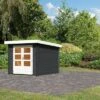 KARIBU Gartenhaus Bastrup 4, Anthrazit, Fichtenholz 28mm, 237 X 297 X 222 Cm, Pultdach, Eco Doppelflügeltür -Kettler Verkaufs-Shop 30562 3 01.jpg