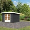 KARIBU Gartenhaus Bastrup 5, Anthrazit, Fichtenholz 28mm, 297 X 297 X 222 Cm, Pultdach, Eco Doppelflügeltür -Kettler Verkaufs-Shop 30562 4 01.jpg