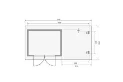 KARIBU Gartenhaus Bastrup3 , Naturbelassen, Fichtenholz 28mm, 514,5 X 237 X 220 Cm, Pultdach, Anbau 2m Mit Rückwand 16 KARIBU Gartenhaus Bastrup3 , Naturbelassen, Fichtenholz 28mm, 514,5 X 237 X 220 Cm, Pultdach, Anbau 2m Mit Rückwand -Kettler Verkaufs-Shop 30563 2 06.jpg