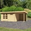 KARIBU Gartenhaus Bastrup8 , Naturbelassen, Fichtenholz 28mm, 604,5 X 297 X 222 Cm, Pultdach, Anbau 2m Mit Rückwand 1 KARIBU Gartenhaus Bastrup8 , Naturbelassen, Fichtenholz 28mm, 604,5 X 297 X 222 Cm, Pultdach, Anbau 2m Mit Rückwand -Kettler Verkaufs-Shop 30564 01.jpg