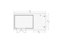 KARIBU Gartenhaus Bastrup8 , Naturbelassen, Fichtenholz 28mm, 604,5 X 297 X 222 Cm, Pultdach, Anbau 2m Mit Rückwand 17 KARIBU Gartenhaus Bastrup8 , Naturbelassen, Fichtenholz 28mm, 604,5 X 297 X 222 Cm, Pultdach, Anbau 2m Mit Rückwand -Kettler Verkaufs-Shop 30564 06.jpg