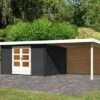 KARIBU Gartenhaus Bastrup 7 , Anthrazit, Fichtenholz 28mm, 674 X 297 X 222 Cm, Pultdach, Anbau 3m Mit Rückwand -Kettler Verkaufs-Shop 30566 10 01.jpg