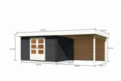 KARIBU Gartenhaus Bastrup 7 , Anthrazit, Fichtenholz 28mm, 674 X 297 X 222 Cm, Pultdach, Anbau 3m Mit Rückwand 16 KARIBU Gartenhaus Bastrup 7 , Anthrazit, Fichtenholz 28mm, 674 X 297 X 222 Cm, Pultdach, Anbau 3m Mit Rückwand -Kettler Verkaufs-Shop 30566 10 05.jpg