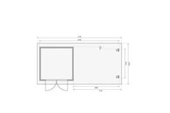 KARIBU Gartenhaus Bastrup 5, Naturbelassen, Fichtenholz 28mm, 714,5 X 297 X 222 Cm, Pultdach, Anbau 4m Mit Rückwand -Kettler Verkaufs-Shop 30568 2 06.jpg