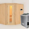 KARIBU Siirin Sauna , Naturbelassen, Fichte, 196x170x198 Cm, Eckeinstieg, Energiespartür, Ofen 4,5 KW Ext. Strg. Easy -Kettler Verkaufs-Shop 30683 2 01.jpg