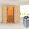 KARIBU Antonia Sauna , Naturbelassen, Fichte, 145x145x187 Cm,SETOfen 4,5 KW Integr. Strg. -Kettler Verkaufs-Shop 30759 1 01.jpg