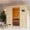 KARIBU Selena Sauna , Naturbelassen, Fichte, 195x145x187 Cm,SETOfen 4,5 KW Ext. Strg. Easy -Kettler Verkaufs-Shop 30761 2 01.jpg