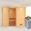 KARIBU Elea Sauna , Naturbelassen, Fichte, 223x183x191 Cm, Kranz SET, Ofen 4,5 KW Integr. Strg. -Kettler Verkaufs-Shop 30768 1 01.jpg