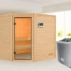 KARIBU Tilda Sauna , Naturbelassen, Fichte, 195x195x187 Cm,SETOfen 4,5 KW Ext. Strg. Easy -Kettler Verkaufs-Shop 30771 2 01.jpg