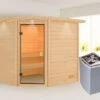 KARIBU Tilda Sauna , Naturbelassen, Fichte, 223x209x191 Cm, Kranz SET, Ofen 4,5 KW Integr. Strg. 2 KARIBU Tilda Sauna , Naturbelassen, Fichte, 223x209x191 Cm, Kranz SET, Ofen 4,5 KW Integr. Strg. -Kettler Verkaufs-Shop 30772 1 01.jpg