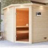 KARIBU Tilda Sauna , Naturbelassen, Fichte, 223x209x191 Cm, Kranz SET, Ofen 4,5 KW Bio Ext. Strg. Easy -Kettler Verkaufs-Shop 30772 3 01.jpg