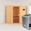 KARIBU Taurin Sauna, Naturbelassen, Fichte, 170 X 151 X 198 Cm, Eckeinstieg, Mit Bronzierter Tür, SET Mit Ofen 4,5 KW Ext. Strg. Easy -Kettler Verkaufs-Shop 30916 2 01.jpg