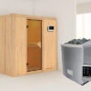 KARIBU Variado Sauna, Naturbelassen, Fichte, 196 X 118 X 198 Cm, Fronteinstieg, Mit Bronzierter Tür, SET Mit Ofen 4,5 KW Ext. Strg. Easy -Kettler Verkaufs-Shop 30920 2 01.jpg