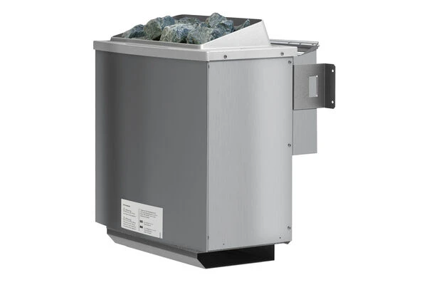 KARIBU Variado Sauna, Naturbelassen, Fichte, 210 X 132 X 202 Cm, Fronteinstieg, Mit Graphitfarbener Tür Und Kranz, SET Mit Ofen 4,5 KW Bio Ext. Strg. 6 KARIBU Variado Sauna, Naturbelassen, Fichte, 210 X 132 X 202 Cm, Fronteinstieg, Mit Graphitfarbener Tür Und Kranz, SET Mit Ofen 4,5 KW Bio Ext. Strg. – Bild 4