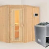 KARIBU Carin Sauna, Naturbelassen, Fichte, 196 X 151 X 198 Cm, Eckeinstieg,mit Energiespartür SETmit Ofen 4,5 KW Ext. Strg. Easy -Kettler Verkaufs-Shop 30928 2 01.jpg