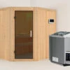 KARIBU Carin Sauna, Naturbelassen, Fichte, 196 X 151 X 198 Cm, Eckeinstieg,mit Graphitfarbener Tür SETmit Ofen 4,5 KW Bio Ext. Strg. -Kettler Verkaufs-Shop 30930 3 01.jpg