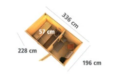 KARIBU Skrollan 1 Saunahaus, Terragrau, Fichte, 336 X 196 X 195 Cm, Fronteinstieg, Mit Moderner Tür SET Mit Fenster -Kettler Verkaufs-Shop 30941 1 05.jpg