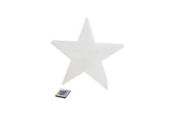 OUTFLEXX Exklusivmodell Star In Star Dekoleuchte, Polyethylen, 38x10x37 Cm, Inkl. Fassung Und LED-Leuchtmittel