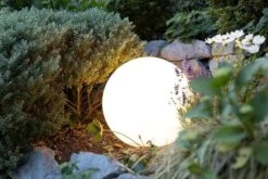 OUTFLEXX Exklusivmodell Shining Globe Dekoleuchte, Polyethylen, 40x38,5 Cm, Inkl. Fassung Und LED-Leuchtmittel