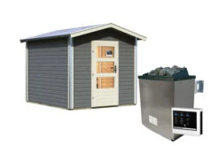 KARIBU Bosse 1 Saunahaus, Terragrau, Fichte, 231x273x235 Cm, Mit Vorraum, Fronteinstieg Und 9 KW Ofen 22 KARIBU Bosse 1 Saunahaus, Terragrau, Fichte, 231x273x235 Cm, Mit Vorraum, Fronteinstieg Und 9 KW Ofen -Kettler Verkaufs-Shop 31311 2 03.jpg